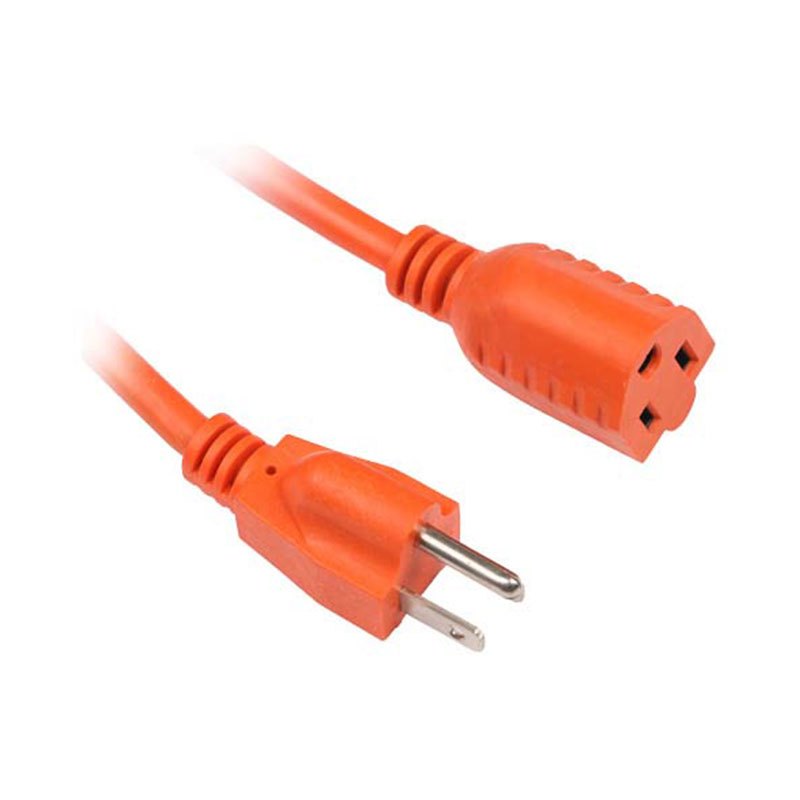 Kabel Ekstensi Luar Ruangan Oranye Tahan Lama dengan Perlindungan Grounded FP-672