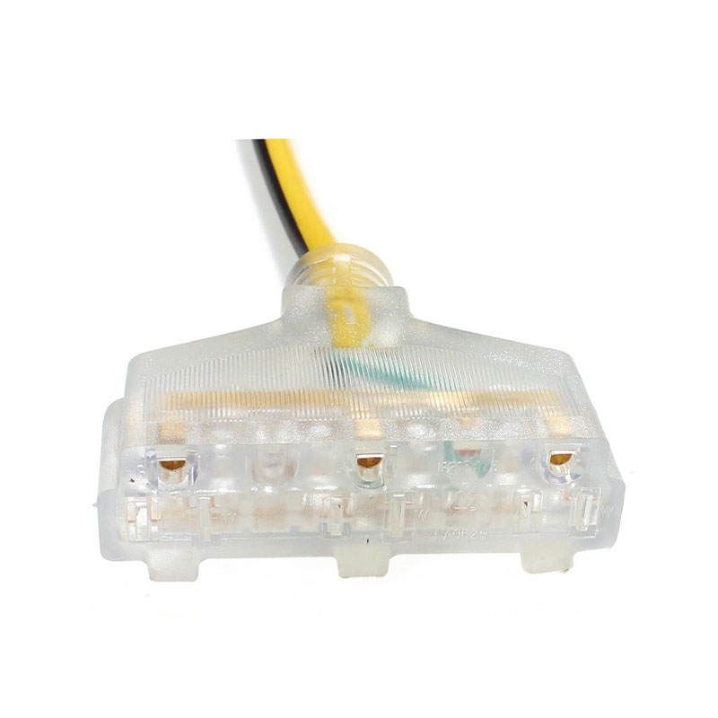 Kabel Ekstensi Konektor Transparan Multi-Outlet Tugas Berat FP-676,FP-682