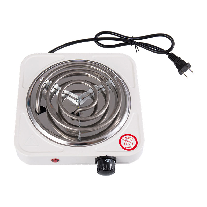 Pelat Panas Listrik Spiral Stainless Steel dengan Pembakar Tunggal atau Ganda